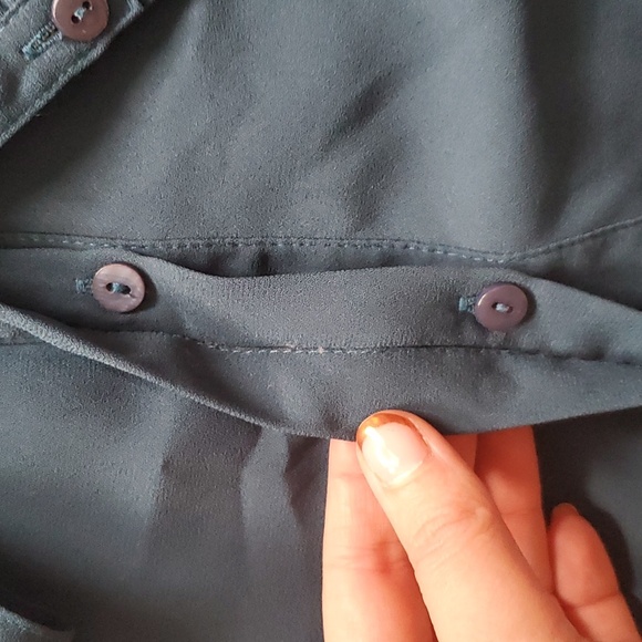 NYDJ blue blouse top - Picture 4 of 5